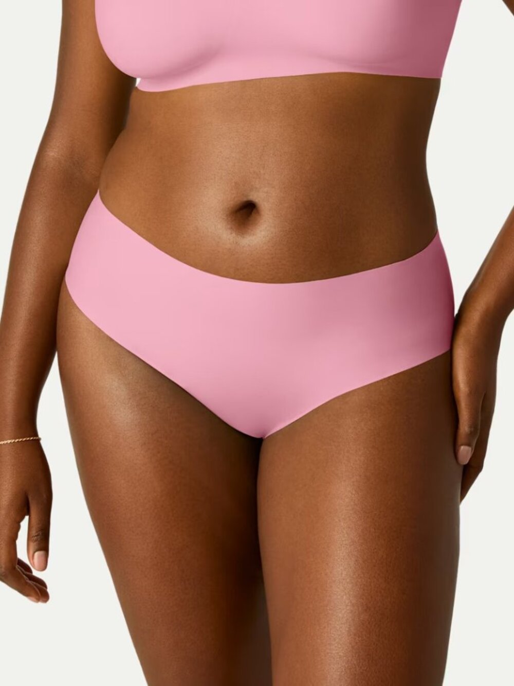 Women's Hipster No-Show, Dried Rose